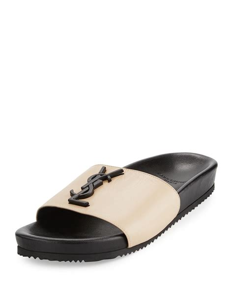 ysl women slides|ysl joan slide.